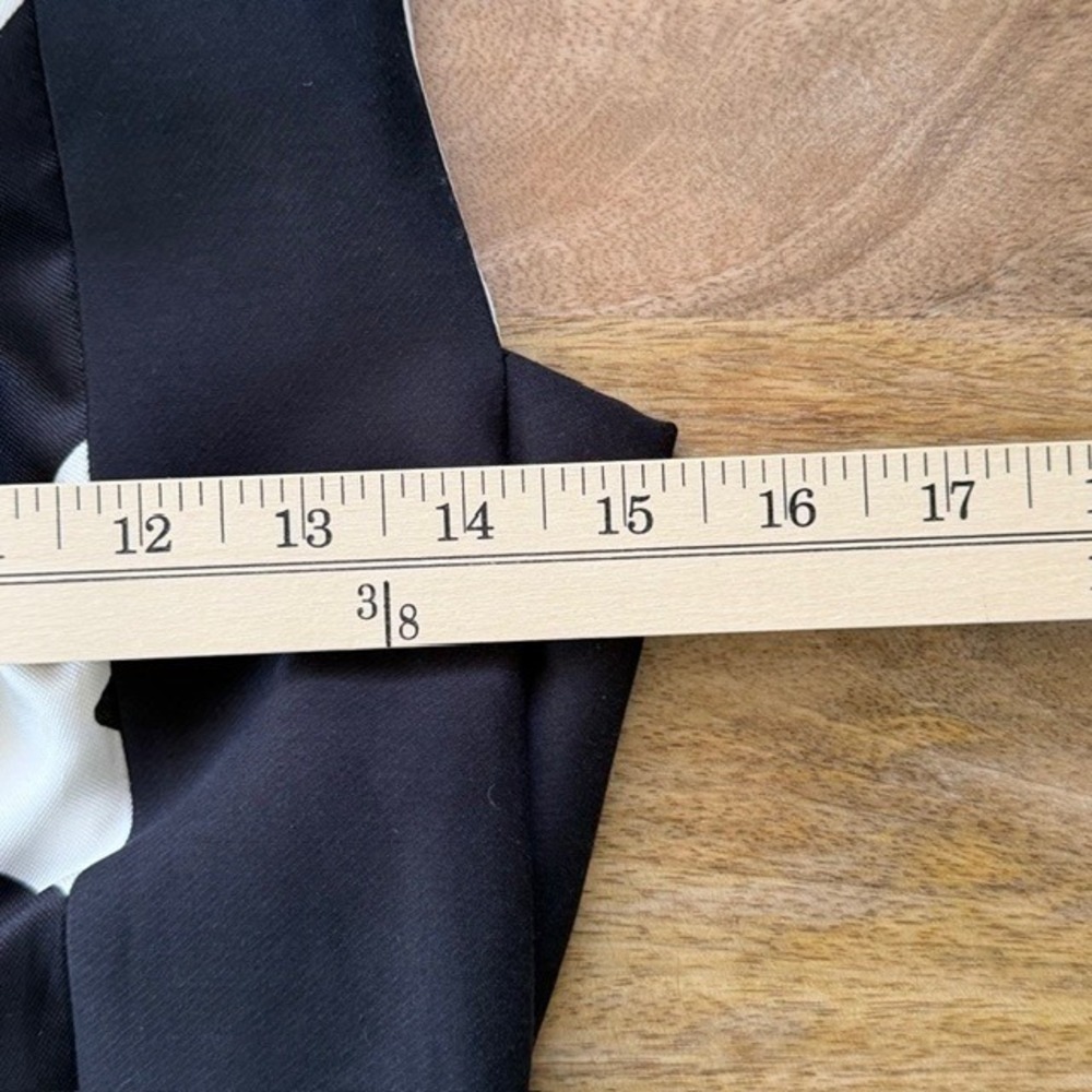 Aquilano Rimond Silk Sheath Dress Black Ivory Purple Mod Art Deco Old Money Sz 4 - Picture 9 of 11